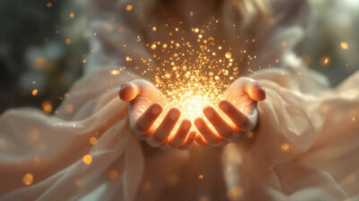 Manos emitiendo energí­a - Ciencia y espiritualidad